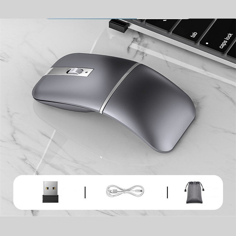 Lisslune | Portable Ergonomic Wireless Mouse with 2 Connection Modes, 3 DPI & Silent Click, for Home & Office