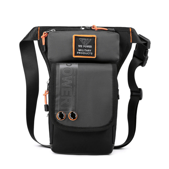 Lisslune | Personalized Men's Motorcycle Style Waterproof Nylon Leg Chest Bag