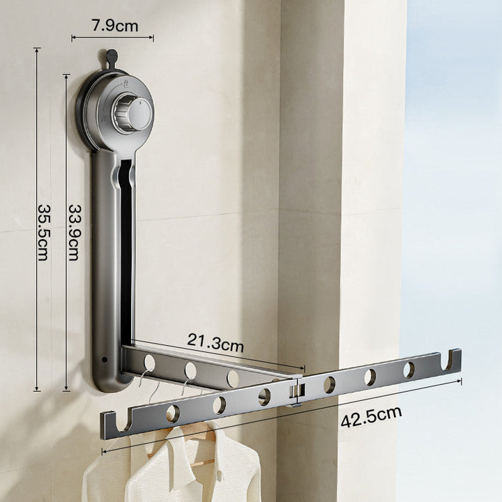 Lisslune | Foldable Suction Cup Clothes Drying Rack for Windows