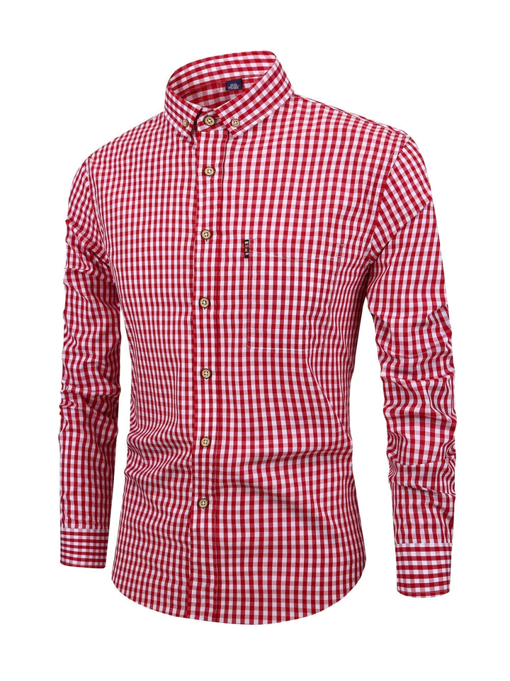 Lisslune | Men's Fashion Checkered Shirt – Stylish & Versatile