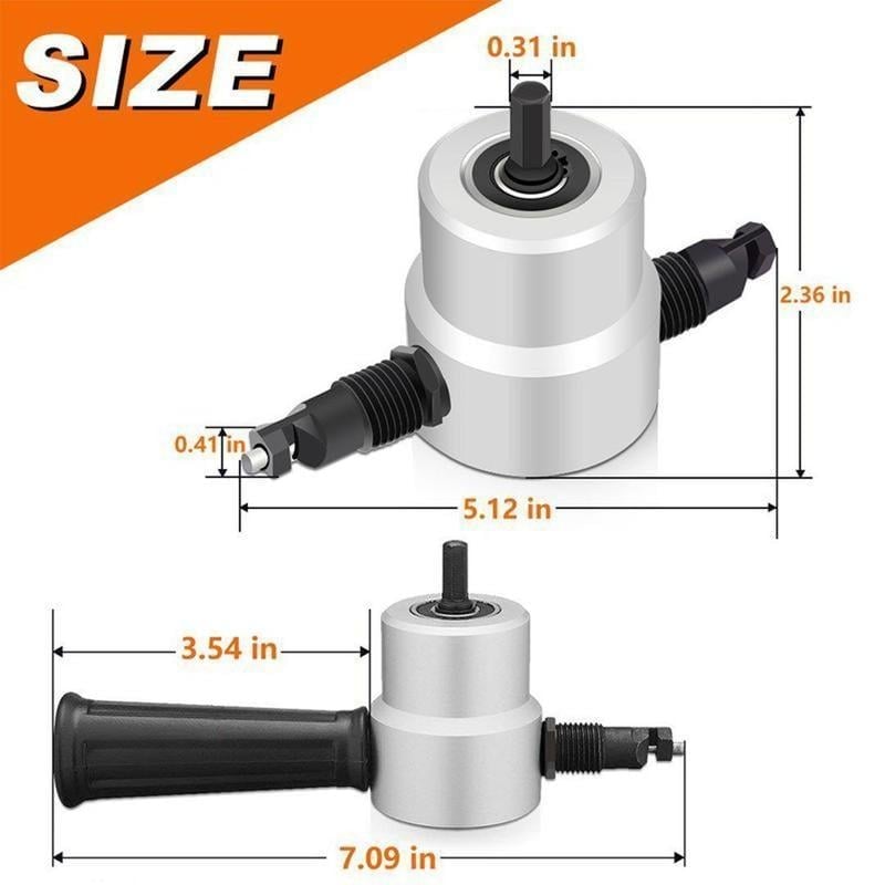 Lisslune |  Cutter Drill Attachment Double Head Metal Sheet