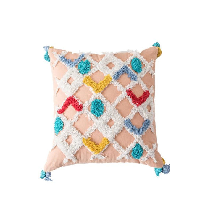 Rynx Bohemian Geometry Tufted Pillow