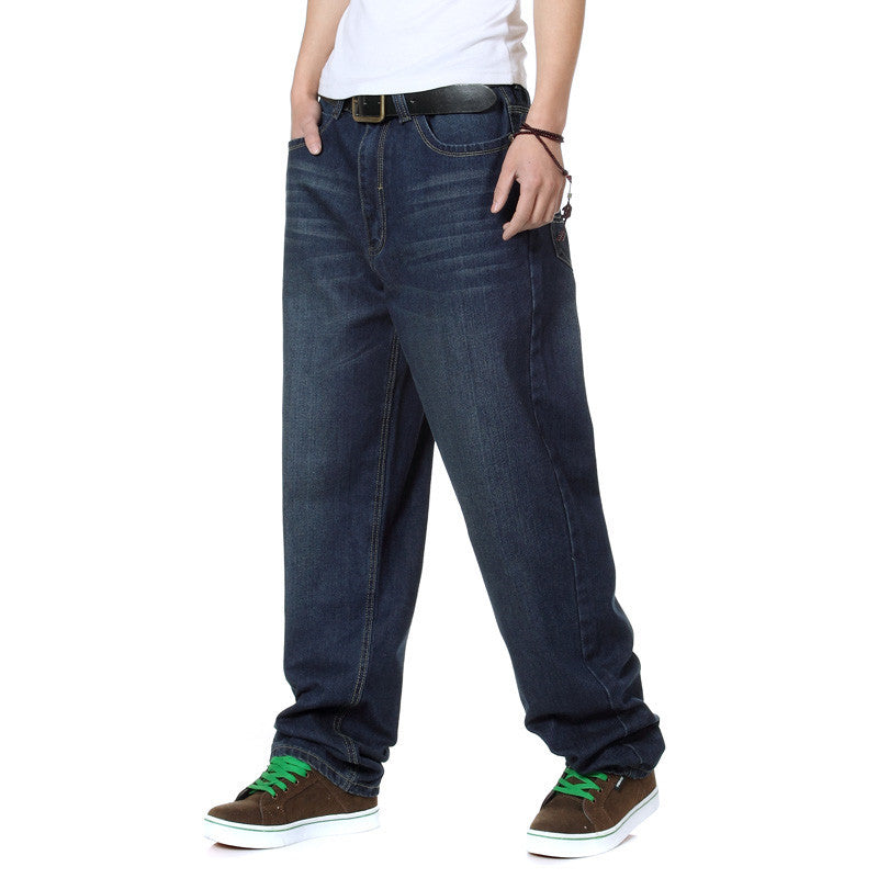 Men's Loose Fit Denim Pants in Casual Cut Lisslune