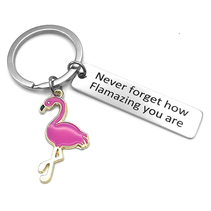Lisslune | Motivational Flamingo Keychain