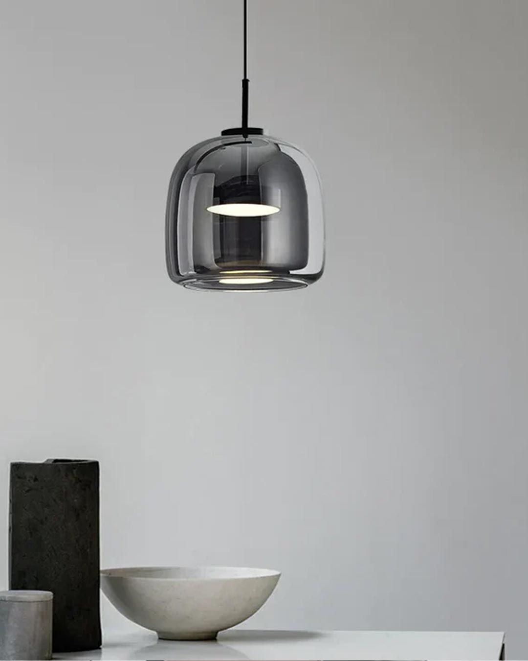 Lisslune | Valentino pendant light - Smoke - Set of 2