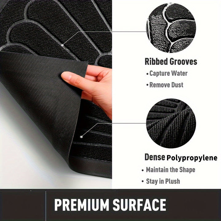 Lisslune | Half-Round Door Mat Rubber – Durable and Non-Slip for Indoor and Outdoor