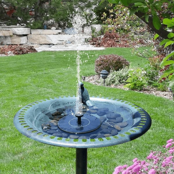 Lisslune | Solar Bird Bath Fountain – Relaxing Garden Water Feature with Soothing Sounds