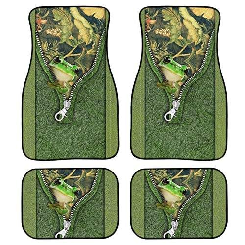 Lisslune | Red Rose Printed All-Weather Car Mats (Set of 4)