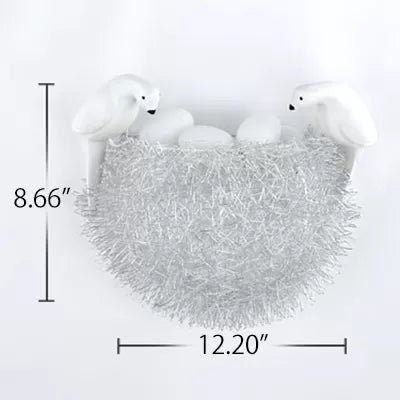 Skørter | Balcony Toddler Nest Wall Lamp with Bird Decoration Resin Sweet White Wall Light