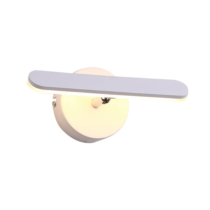 Lisslune | Linear Vanity Lighting Simple Metal LED White Wall Mount Lamp Light in Natural/Warm Light for Bathroom