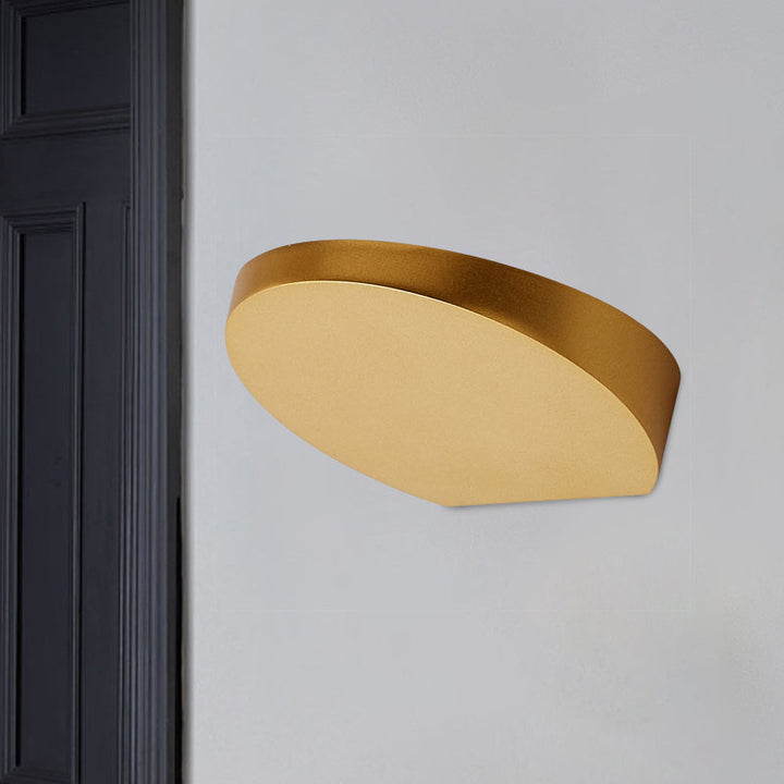 Lisslune | Aluminum Round Recessed Wall Sconces Minimalist LED Wall Lighting in Black/Grey/White Finish for Corridor