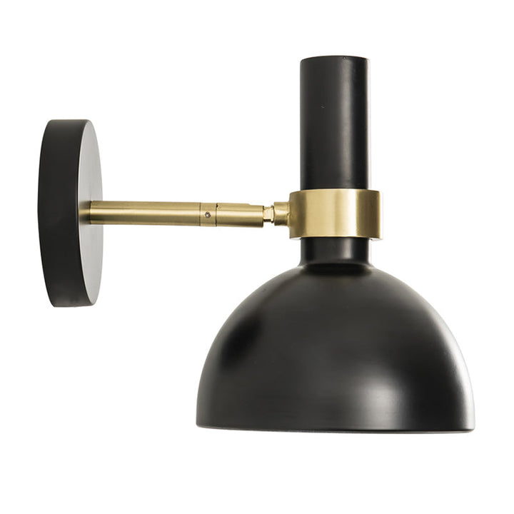 Lisslune | Rotatable White/Black Finish Wall Light Modern 1 Light Iron Wall Mounted Lamp for Nightstand