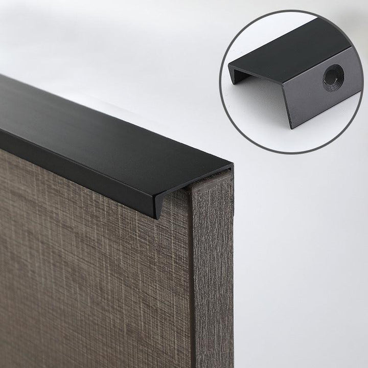Lisslune | Sleek Modern Black Aluminum Drawer Handles - Stylish Cabinet Handles