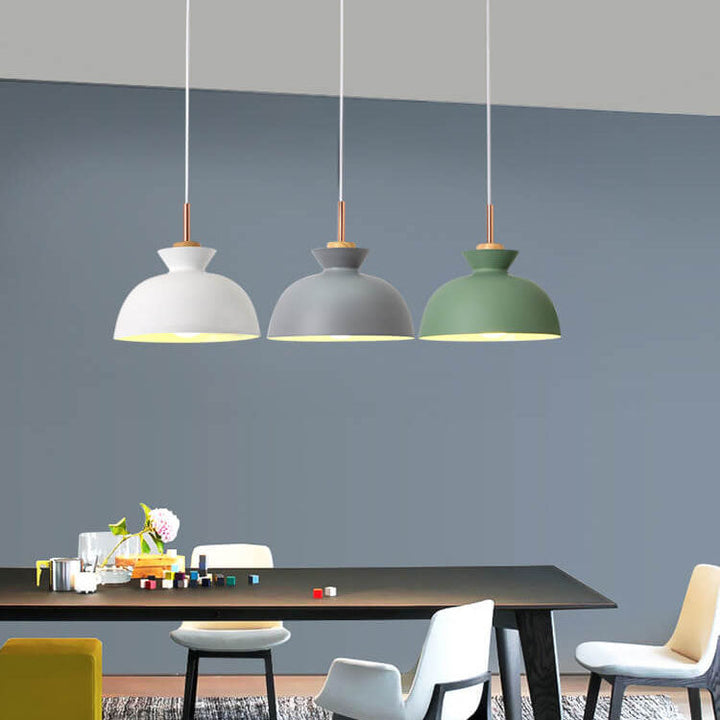 Lisslune | AuroraLite Nordic Pendant Light | Metal Design | 1-Light | Modern Color Options