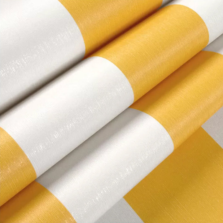 Lisslune | Simple Wide Stripes Non-Adhesive Wallpaper for Coffee Room and Clothing Store, 33 Feet x 20.5 Inches