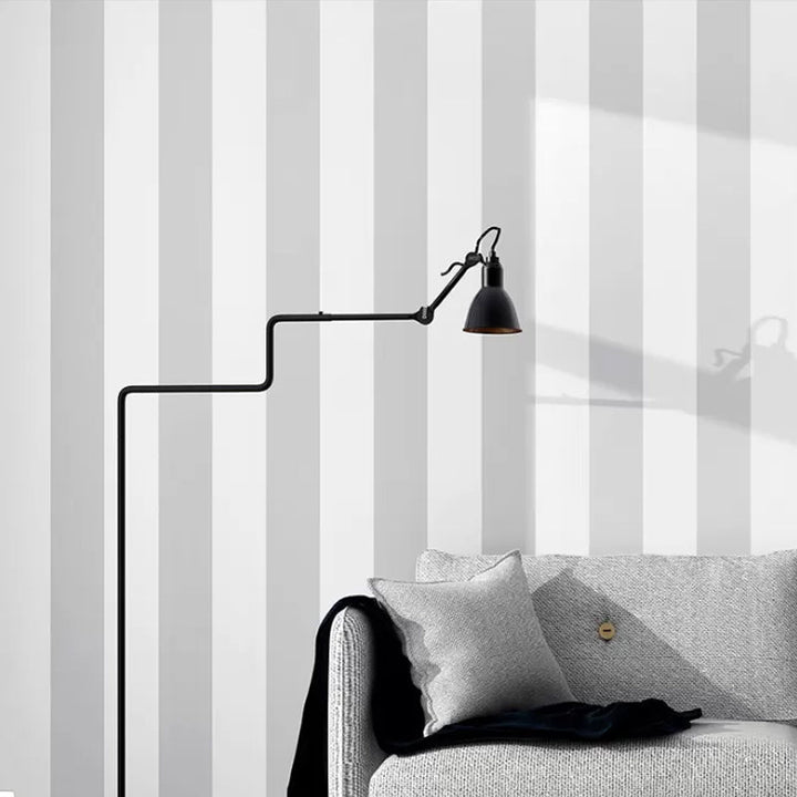 Lisslune | Simple Wide Stripes Non-Adhesive Wallpaper for Coffee Room and Clothing Store, 33 Feet x 20.5 Inches
