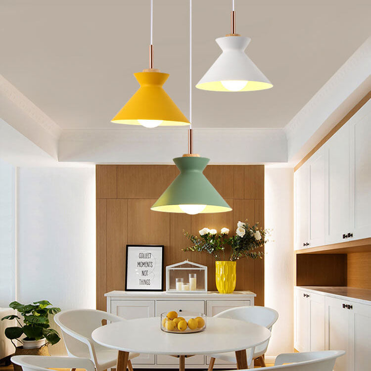 Lisslune | AuroraLite Nordic Pendant Light | Metal Design | 1-Light | Modern Color Options
