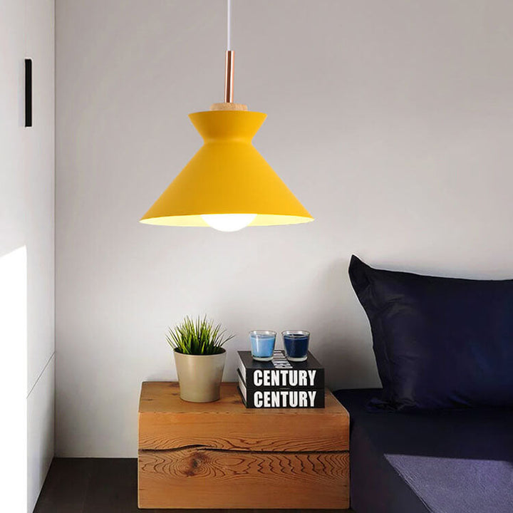 Lisslune | AuroraLite Nordic Pendant Light | Metal Design | 1-Light | Modern Color Options