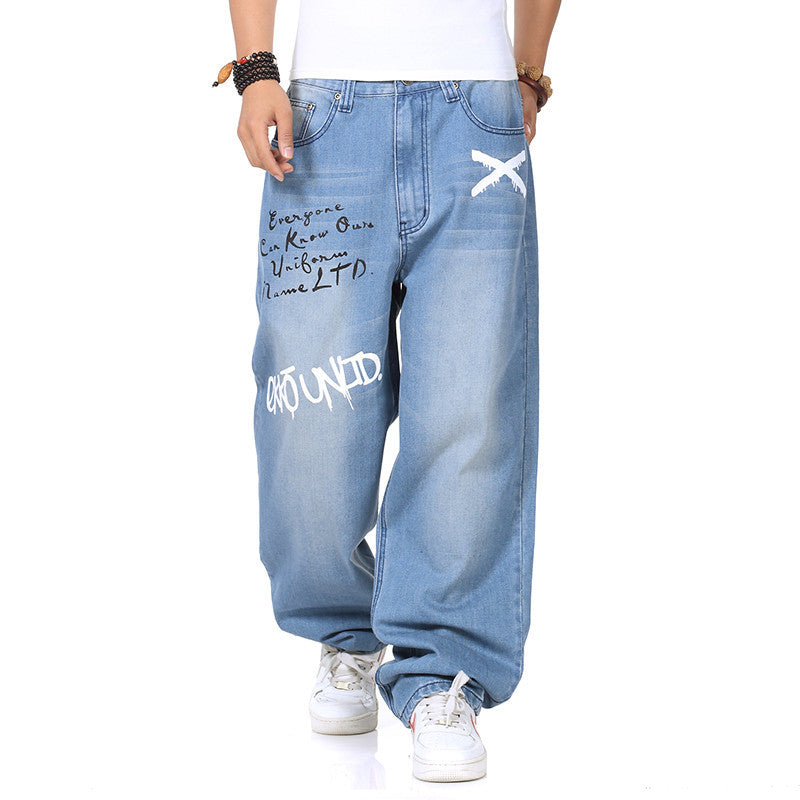 Men's loose jeans Lisslune