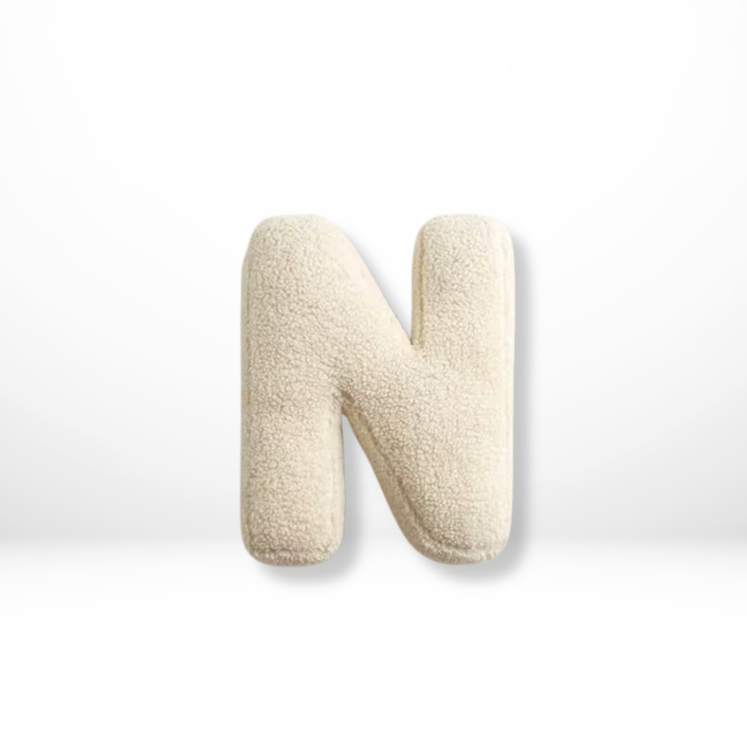 Lisslune | Alphabet Cushion Velura – Soft Velvet Decorative Cushion in Every Letter of the Alphabet