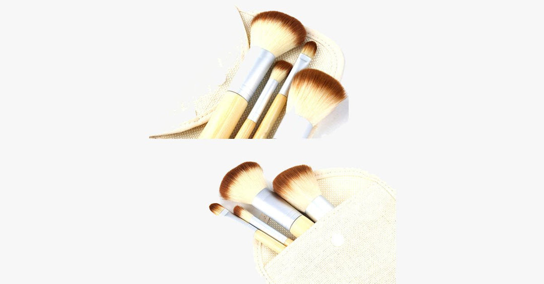 Lisslune | Mini 4-piece bamboo brush set