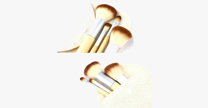 Lisslune | Mini 4-piece bamboo brush set