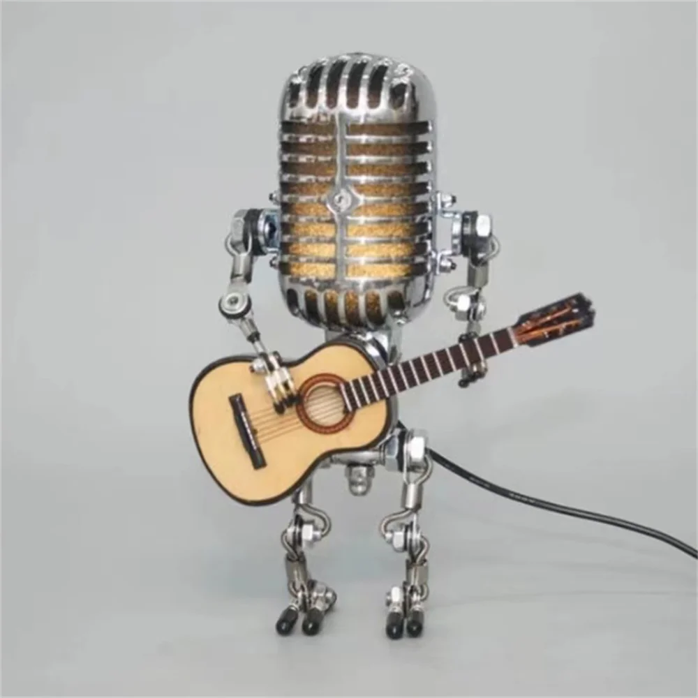 Lisslune | Dimmable Robot Table Lamp with Guitar Design