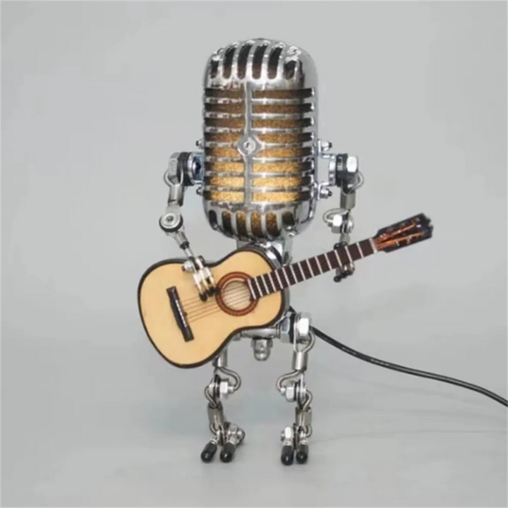 Lisslune | Dimmable Robot Table Lamp with Guitar Design