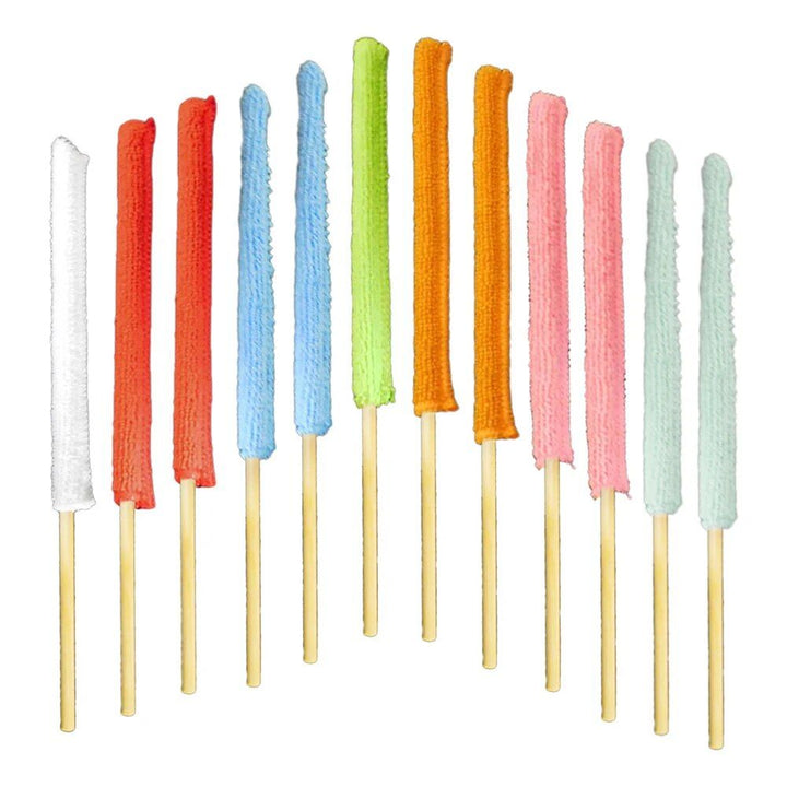 Lisslune | 12 pcs Microfiber Detail Duster Sticks for Precision Cleaning