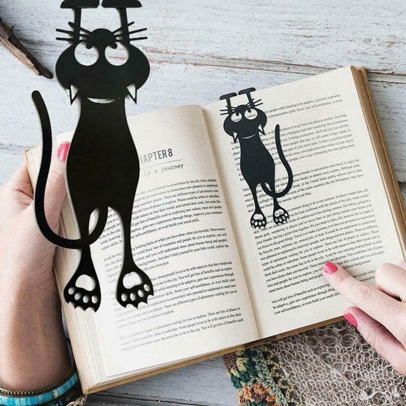 Lisslune | Curious Cat Bookmark- Locate Reading Progress With Cute Cat Paws