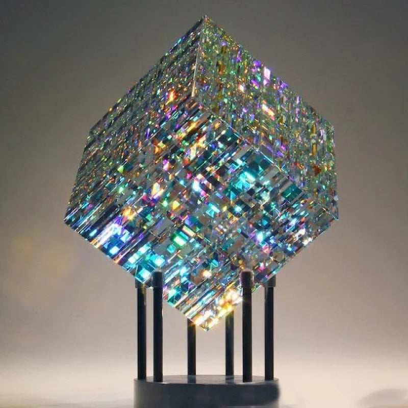 Lisslune | Artwork - ChromaticCube - Rainbow Refraction - Enchantingly Modern Decor