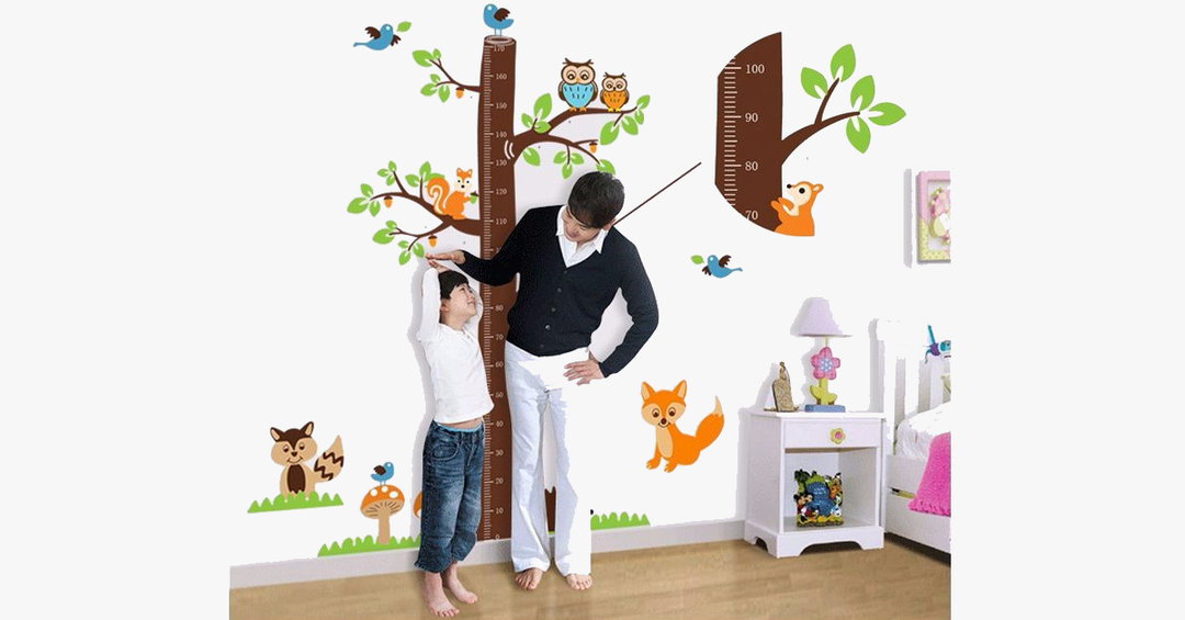 Lisslune | Wall sticker children's room height squirrel sticker