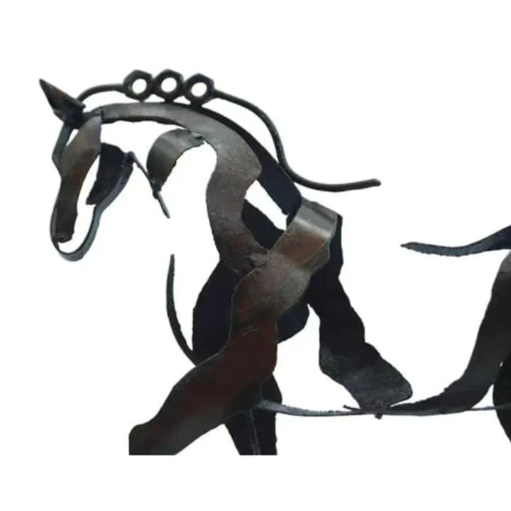 Lisslune | Horse Sculpture - AdonisMetal - Rustic Elegance - Timeless Decorative Piece