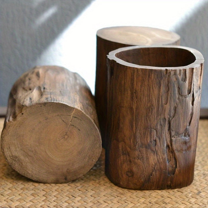 Lisslune | Handmade Wooden Pen Holder – Unique and Natural Look