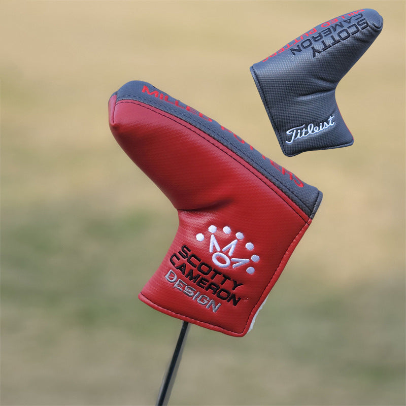 Lisslune | Straight Stripe One-line Putter Golf Club Cover Head Protection Cover Ball Head Protection Cover