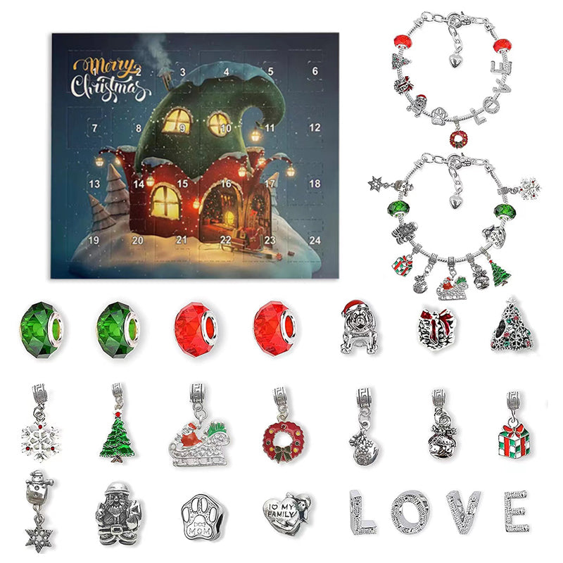 Lisslune | DIY 24 Days Christmas Countdown Calendar Bracelets Set