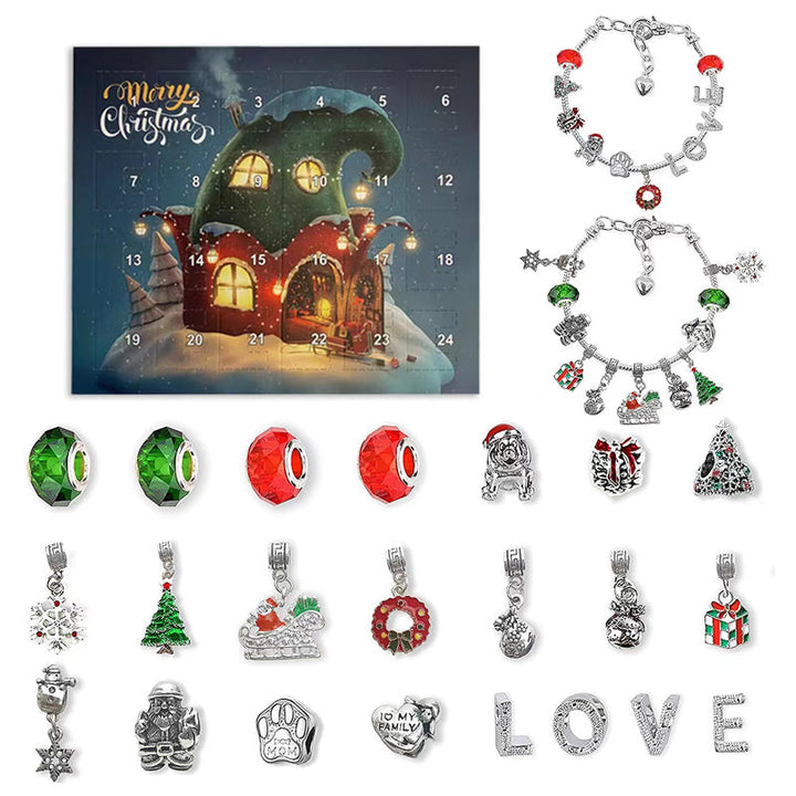 Lisslune | DIY 24 Days Christmas Countdown Calendar Bracelets Set
