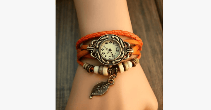 Lisslune | The Boho-Chic Leaf Vintage Watch