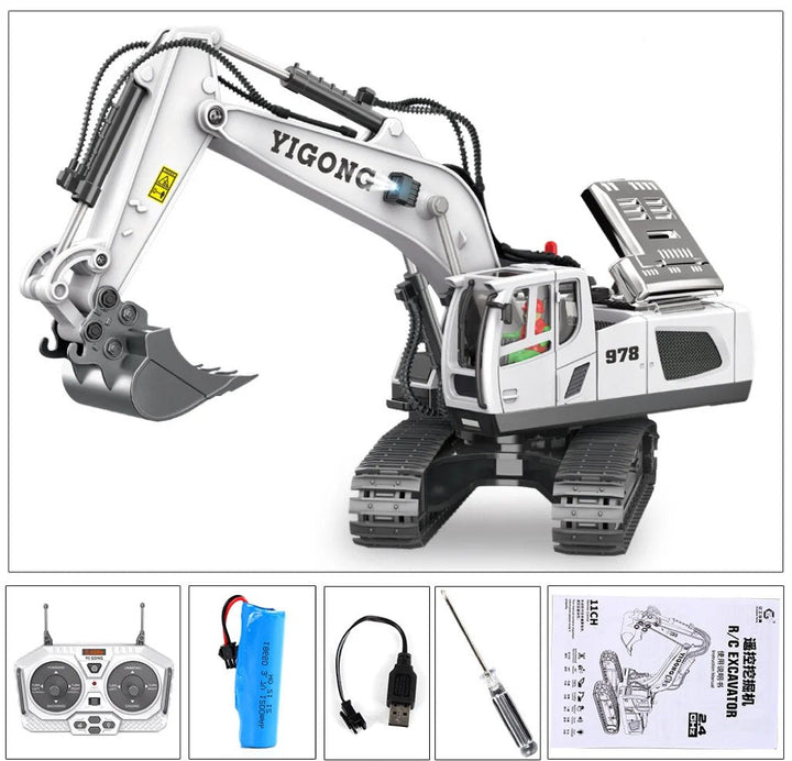 Lisslune | Hydraulic Full Metal Excavator G308H 1/14 RTR