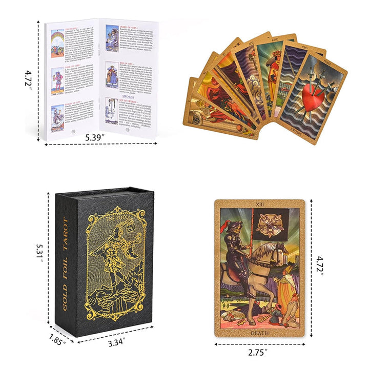 Lisslune | Explore the Mystical World of Tarot Gold Foil Tarot