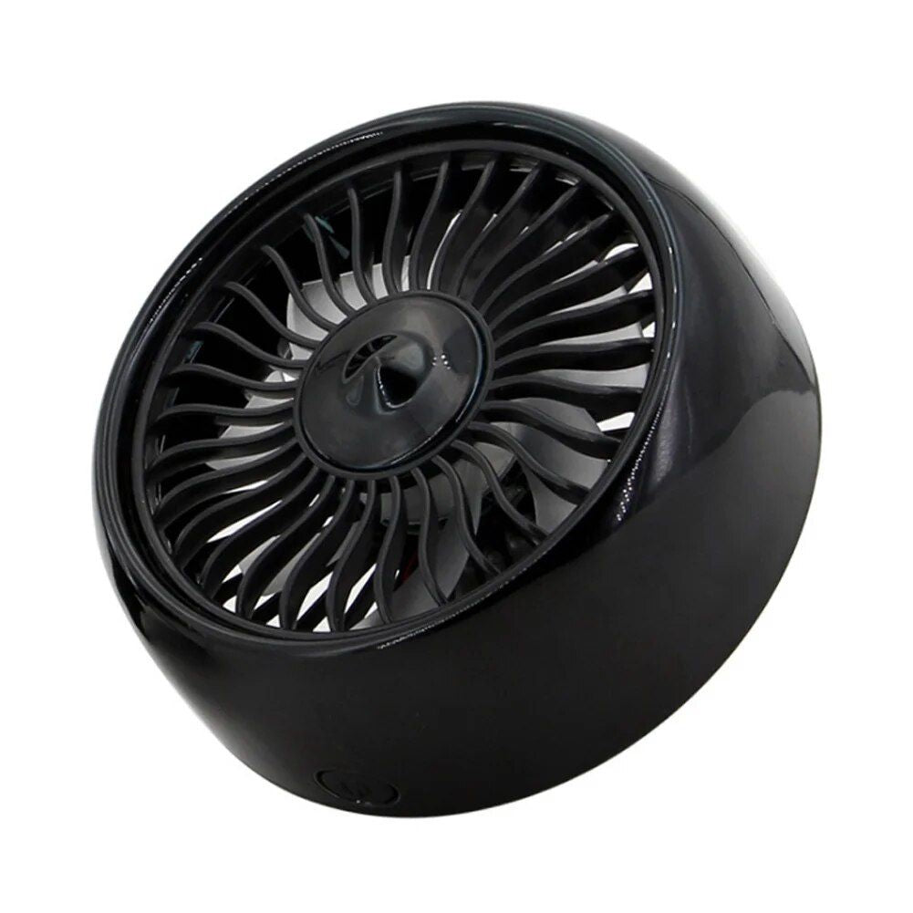 Lisslune | USB Car Fan with 3 Speeds & Colorful LED Light