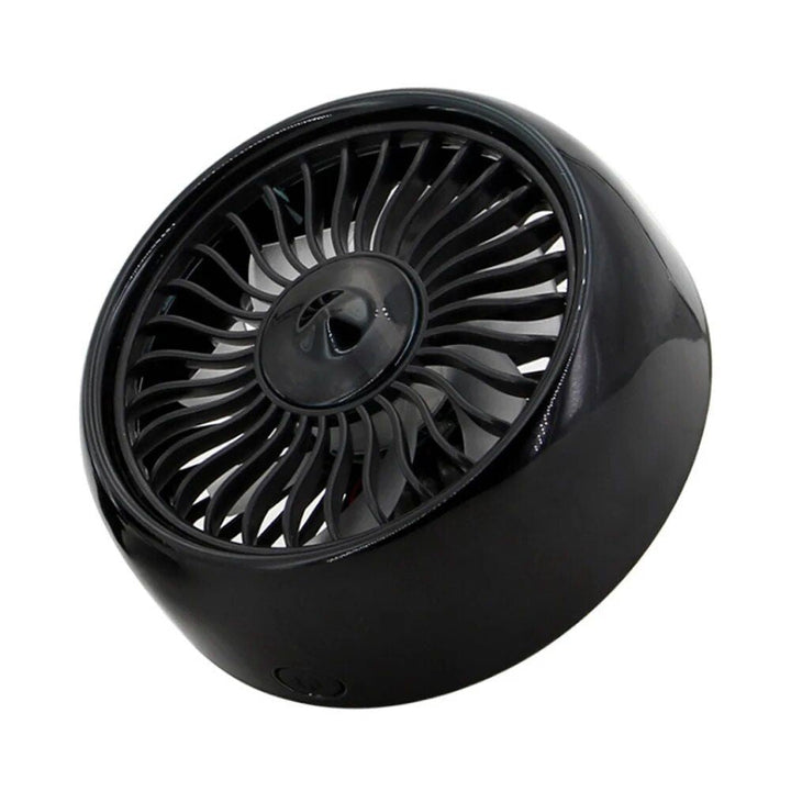Lisslune | USB Car Fan with 3 Speeds & Colorful LED Light