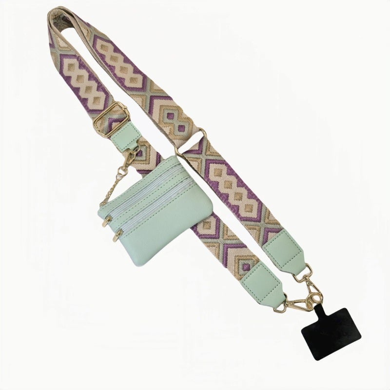 Lisslune | Adjustable Phone Lanyard Crossbody Strap with Wallet