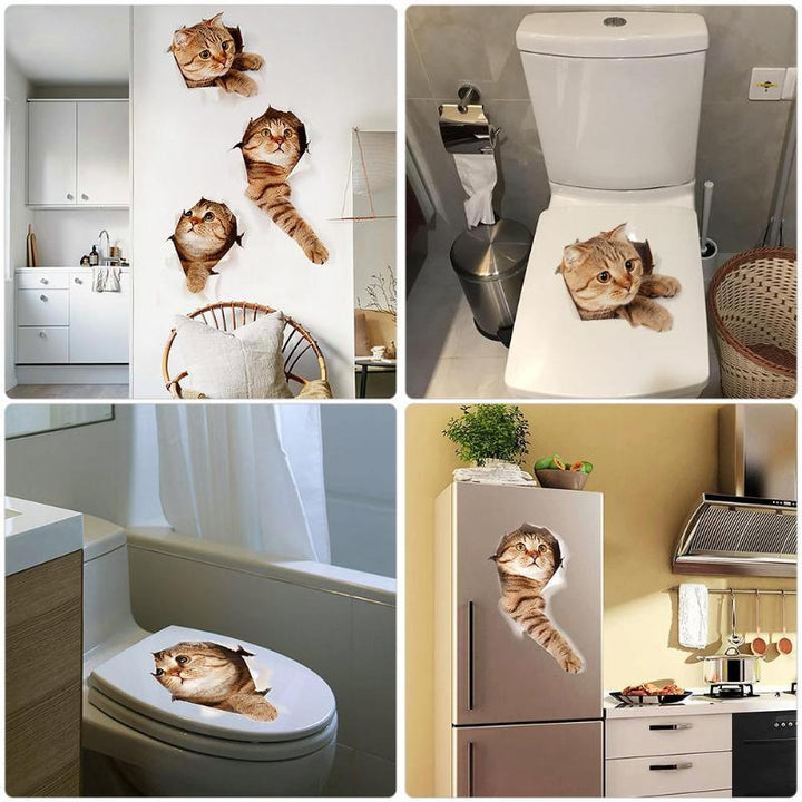 Lisslune | Exquisite 3D Cat Wall Decoration Stickers: Enhance the Aesthetics of Your Home