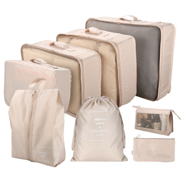 Lisslune | Easy-Pack Travel Cubes | 8-Piece Set for Organized Packing & Hassle-Free Travel