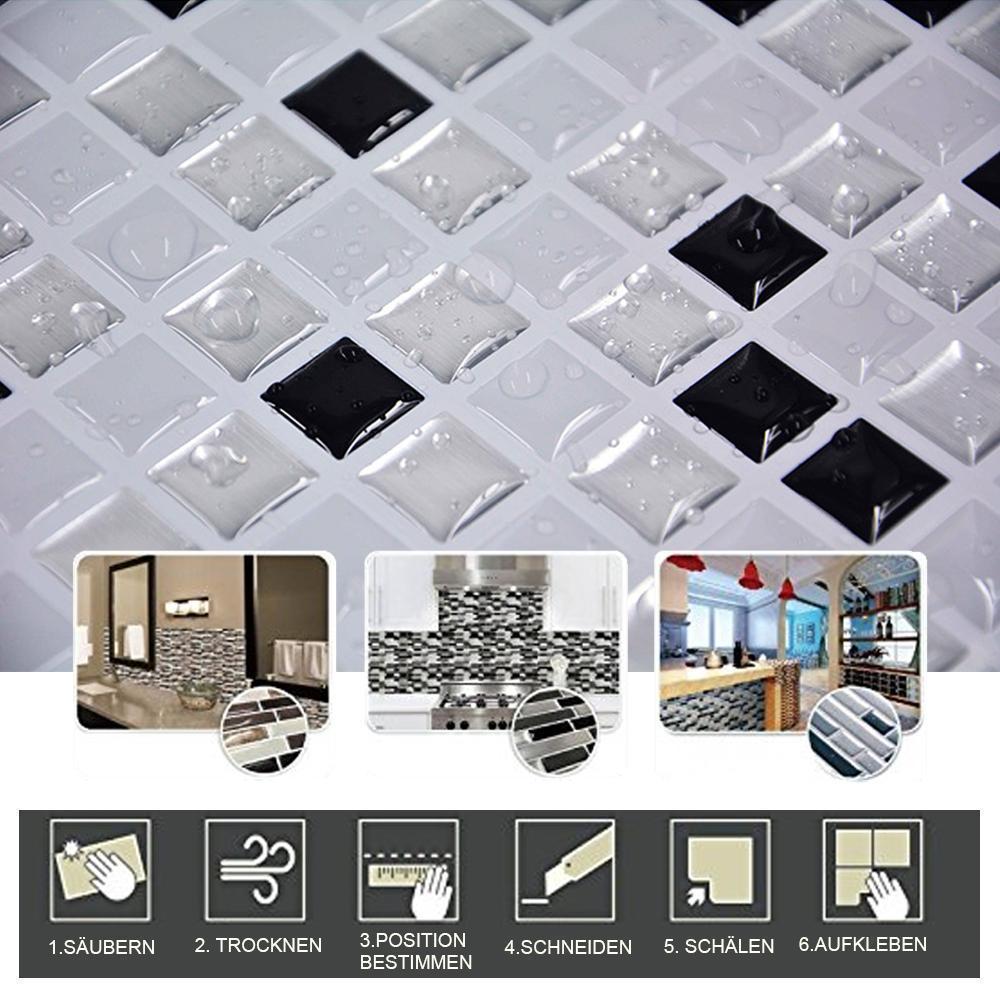 Lisslune | Self-adhesive 3D tile stickers, 4 pieces