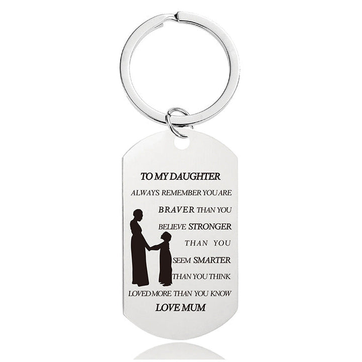 Lisslune | Mother's Day Engraving Metal Keychain with Box