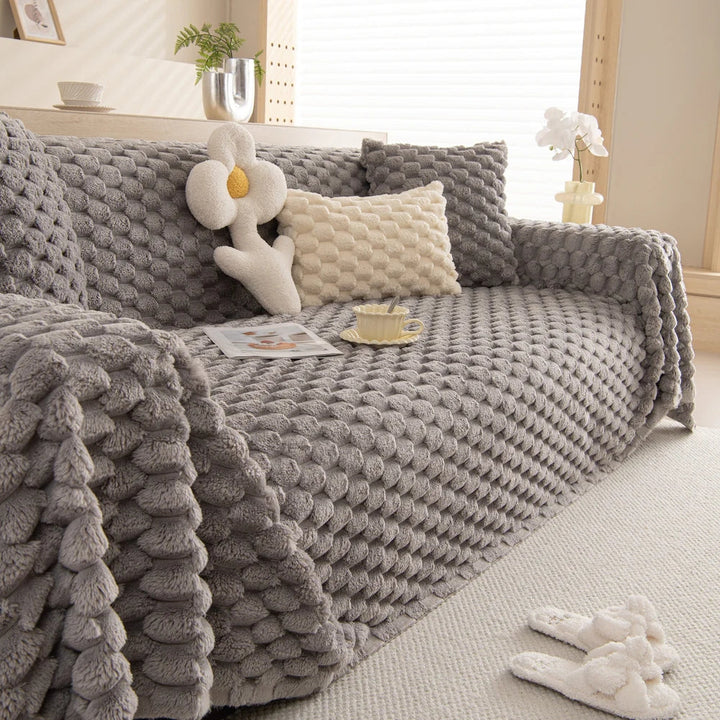 Lisslune | Tufted Rabbit Synthetic Sofa Cover