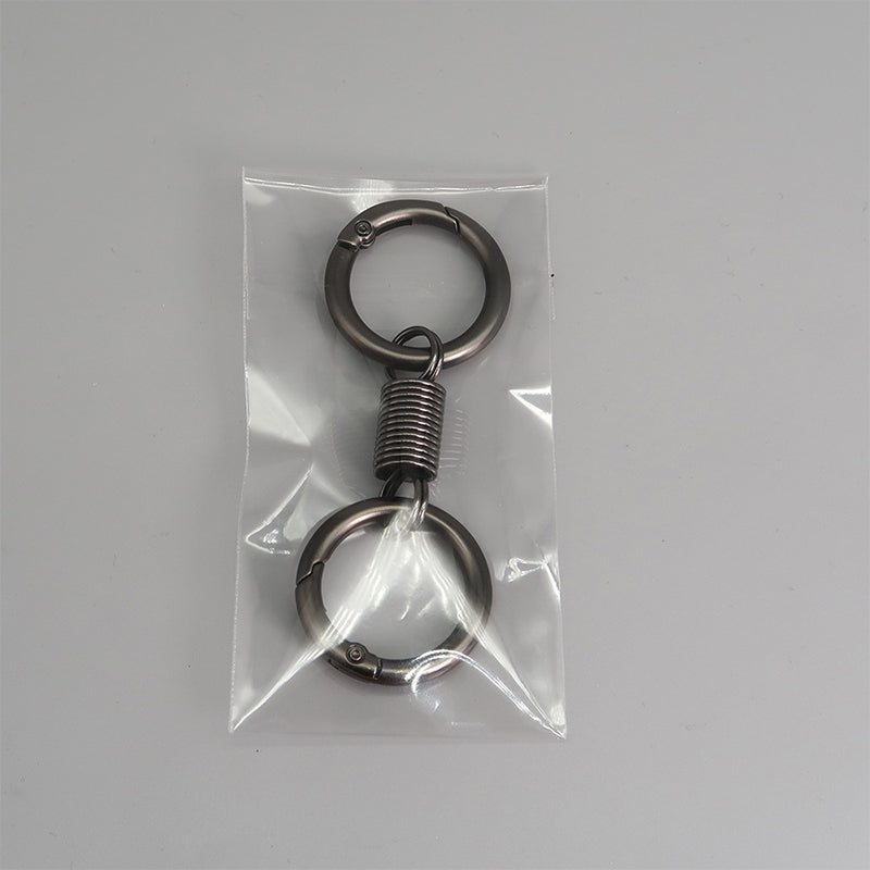 Lisslune | Nordic Retro Spring Double Ring Keychain
