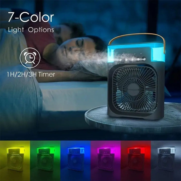 Lisslune | 3-in-1 Air Cooler Humidifier | Portable, Adjustable Fan Speeds & Ideal for Bedrooms, Offices & Small Spaces